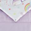 imageAmazon Basics Kids Soft Easy Care Microfiber BedinaBag 5Piece Bedding Set Twin Butterfly FriendsUnicorn