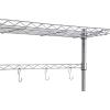 imageAmazon Basics Kitchen Storage Bakers Rack with Removable Top ChromeBeige 18quotD x 24quot W x 59quotH14 D x 3583 W x 6331 H