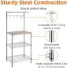 imageAmazon Basics Kitchen Storage Bakers Rack with Removable Top ChromeBeige 18quotD x 24quot W x 59quotH24