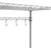 imageAmazon Basics Kitchen Storage Bakers Rack with Removable Top ChromeBeige 18quotD x 24quot W x 59quotH24