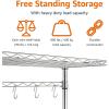 imageAmazon Basics Kitchen Storage Bakers Rack with Removable Top ChromeBeige 18quotD x 24quot W x 59quotH24