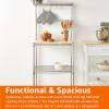 imageAmazon Basics Kitchen Storage Bakers Rack with Removable Top ChromeBeige 18quotD x 24quot W x 59quotH24