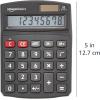 imageAmazon Basics LCD 8Digit Desktop Calculator Portable and Easy to Use Black 1PackBlack