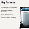 imageAmazon Basics LShape Under Sink Storage Pull Out Cabinet Organizer Black Pack of 2