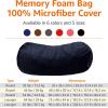 imageAmazon Basics Large Bean Bag Chairs for Adults 6 ft Grey Memory Foam Filled with Solid Microfiber CoverBlue