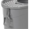 imageAmazon Basics Large Cat Litter Box with High Sides Open Top Includes Scoop 19 x 15 x 1175 inches GreyBeigeGrey