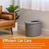 imageAmazon Basics Large Cat Litter Box with High Sides Open Top Includes Scoop 19 x 15 x 1175 inches GreyBeigeGrey