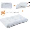 imageAmazon Basics Large Dog Bed for Crate Washable Large Dog Mat for Pet Kennel AntiSlip Cama para Perros 42x28x4 InchesLight Gray