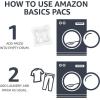 imageAmazon Basics Laundry Detergent Pacs Fresh Scent 120 Count Previously SolimoFree  Clear
