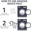 imageAmazon Basics Laundry Detergent Pacs Fresh Scent 120 Count Previously SolimoFree  Clear