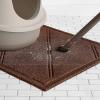 imageAmazon Basics LessMess Cat Litter Box Mat Unscented 24quot x 35quot GreyBrown