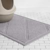 imageAmazon Basics LessMess Cat Litter Box Mat Unscented 24quot x 35quot GreyGray