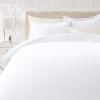 imageAmazon Basics Lightweight Microfiber 2Piece Duvet Cover Set with Zipper Closure TwinTwin XL Bright White Solid  Pack of 4Bright White