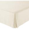 imageAmazon Basics Lightweight Pleated Bed Skirt Queen Bright White SolidBeige