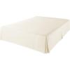 imageAmazon Basics Lightweight Pleated Bed Skirt Queen Bright White SolidBeige