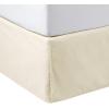 imageAmazon Basics Lightweight Pleated Bed Skirt Queen Bright White SolidBeige