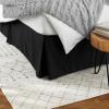 imageAmazon Basics Lightweight Pleated Bed Skirt Queen Bright White SolidBlack