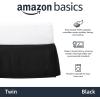 imageAmazon Basics Lightweight Pleated Bed Skirt Queen Bright White SolidBlack