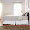 imageAmazon Basics Lightweight Pleated Bed Skirt Queen Bright White SolidBright White