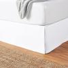 imageAmazon Basics Lightweight Pleated Bed Skirt Queen Bright White SolidBright White
