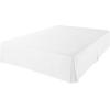imageAmazon Basics Lightweight Pleated Bed Skirt Queen Bright White SolidBright White