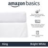 imageAmazon Basics Lightweight Pleated Bed Skirt Queen Bright White SolidBright White
