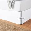 imageAmazon Basics Lightweight Pleated Bed Skirt Queen Bright White SolidBright White