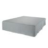 imageAmazon Basics Lightweight Pleated Bed Skirt Queen Bright White SolidDark Grey