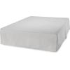 imageAmazon Basics Lightweight Pleated Bed Skirt Queen Bright White SolidLight Grey