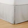imageAmazon Basics Lightweight Pleated Bed Skirt Queen Bright White SolidLight Grey