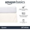 imageAmazon Basics Lightweight Pleated Bed Skirt Queen Bright White SolidOff White