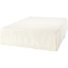 imageAmazon Basics Lightweight Pleated Bed Skirt Queen Bright White SolidOff White