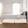 imageAmazon Basics Lightweight Pleated Bed Skirt Queen Bright White SolidOff White
