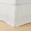 imageAmazon Basics Lightweight Pleated Bed Skirt Queen Bright White SolidOff White
