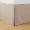 imageAmazon Basics Lightweight Pleated Bed Skirt Queen Bright White SolidTaupe