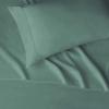 imageAmazon Basics Lightweight Super Soft Easy Care Microfiber 3 Piece Bed Sheet Set with 14Inch Deep Pockets Twin Frosted Lavender Solid 4 PackEmerald Green