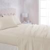 imageAmazon Basics Lightweight Super Soft WrinkleFree Easy Care Microfiber 4Piece Bed Sheet Set with 14Inch Deep Pockets Full Bright White SolidBeige