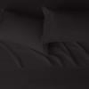 imageAmazon Basics Lightweight Super Soft WrinkleFree Easy Care Microfiber 4Piece Bed Sheet Set with 14Inch Deep Pockets Full Bright White SolidBlack