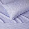 imageAmazon Basics Lightweight Super Soft WrinkleFree Easy Care Microfiber 4Piece Bed Sheet Set with 14Inch Deep Pockets Full Bright White SolidBlue Damask