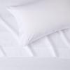imageAmazon Basics Lightweight Super Soft WrinkleFree Easy Care Microfiber 4Piece Bed Sheet Set with 14Inch Deep Pockets Full Bright White SolidBright White