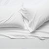 imageAmazon Basics Lightweight Super Soft WrinkleFree Easy Care Microfiber 4Piece Bed Sheet Set with 14Inch Deep Pockets Full Bright White SolidBright White Striped