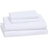 imageAmazon Basics Lightweight Super Soft WrinkleFree Easy Care Microfiber 4Piece Bed Sheet Set with 14Inch Deep Pockets Full Bright White SolidBright White