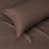 imageAmazon Basics Lightweight Super Soft WrinkleFree Easy Care Microfiber 4Piece Bed Sheet Set with 14Inch Deep Pockets Full Bright White SolidChocolate