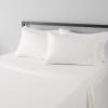 imageAmazon Basics Lightweight Super Soft WrinkleFree Easy Care Microfiber 4Piece Bed Sheet Set with 14Inch Deep Pockets Full Bright White SolidCream
