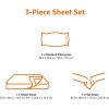 imageAmazon Basics Lightweight Super Soft WrinkleFree Easy Care Microfiber 4Piece Bed Sheet Set with 14Inch Deep Pockets Full Bright White SolidDark Gray