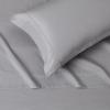 imageAmazon Basics Lightweight Super Soft WrinkleFree Easy Care Microfiber 4Piece Bed Sheet Set with 14Inch Deep Pockets Full Bright White SolidDark Gray