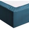 imageAmazon Basics Lightweight Super Soft WrinkleFree Easy Care Microfiber 4Piece Bed Sheet Set with 14Inch Deep Pockets Full Bright White SolidDark Teal