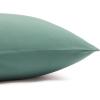 imageAmazon Basics Lightweight Super Soft WrinkleFree Easy Care Microfiber 4Piece Bed Sheet Set with 14Inch Deep Pockets Full Bright White SolidEmerald Green