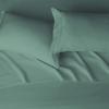 imageAmazon Basics Lightweight Super Soft WrinkleFree Easy Care Microfiber 4Piece Bed Sheet Set with 14Inch Deep Pockets Full Bright White SolidEmerald Green