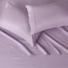 imageAmazon Basics Lightweight Super Soft WrinkleFree Easy Care Microfiber 4Piece Bed Sheet Set with 14Inch Deep Pockets Full Bright White SolidFrosted Lavender